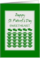 St. Patricks Day/Lips And Hearts/For Sweetheart/Custom card
