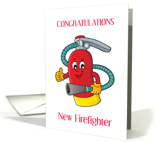 Congratulations For New Firefighter Thumbs Up New Job card (1366356)