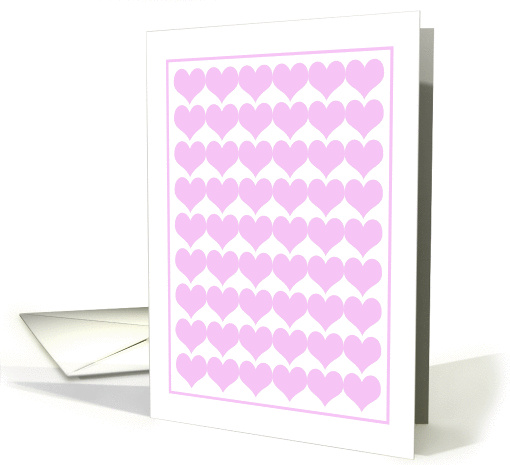 Pink Hearts For Your Valentine card (1421448)