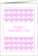 Pink Hearts For Your Valentine-Custom card