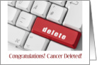Congratulations Cancer Deleted card