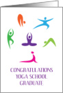 Congratulations Yoga School Graduate With Yoga Poses card