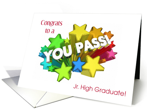 Congratulations To A Jr High Graduate card (1572496)
