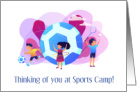 Thinking Of You At Sports Camp Blue For Boys card