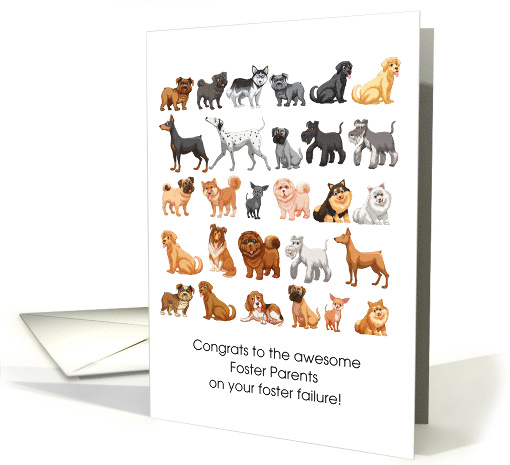 Congrats To Animal Foster Parents Foster Failure card (1574094)