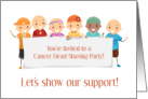 Invitation Cancer Head Shaving Party For Child Fighting Cancer card