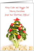 Christmas From Dietitians Office With Vegetable Christmas Tree card