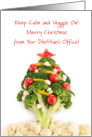 Christmas From Dietitians Office With Vegetable Christmas Tree card