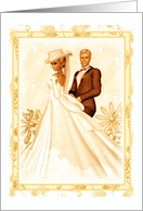 Elegant Bride and Groom-Wedding Invitation card