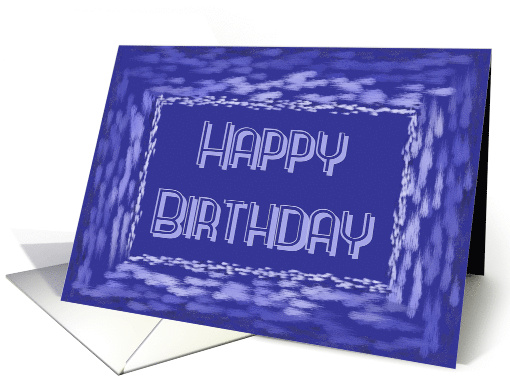 Happy Birthday For Employee With Digital Painted Border card (348050)