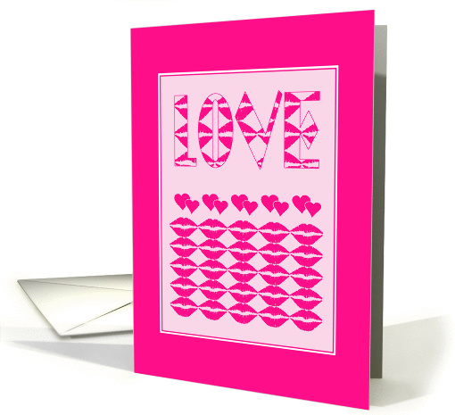 Love Hearts and Kisses card (353436)