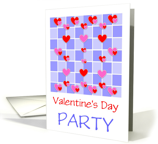Valentine's Day Party Invitation With Hearts/Custom card (360618)