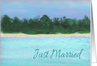 Just Married-Island card