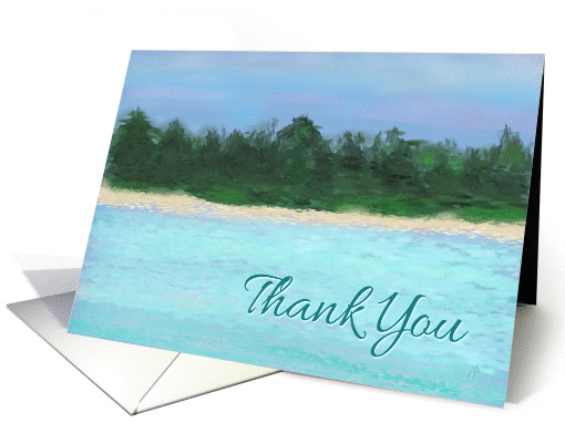 Thank You-Island Painting card (398169)