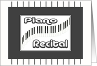 Save The Date-Piano Recital card