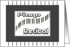 Save The Date-Piano Recital card