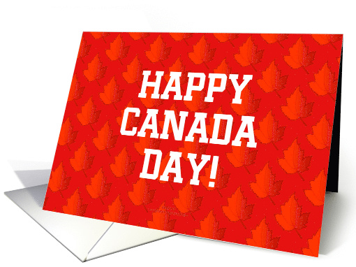 Maple Leaves On Canada Day card (450045)