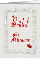 Hearts`n Rice Bridal Shower Invitation card