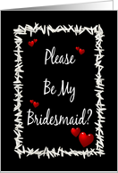 Be My Bridesmaid-Best Friend-Hearts and Rice card
