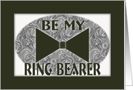 Be My-Ring Bearer-Black Bow Tie card