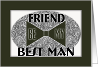 Best Man-Friend-Bow Tie card