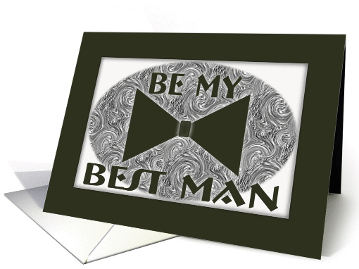Be My Best Man-Bow Tie card (460365)