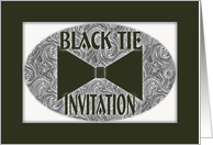 Black Tie Party Invitation card