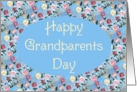 Happy Grandparents Day,Painted Flowers, card