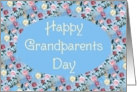 Happy Grandparents Day Grandma,Painted Flowers, card