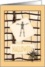 Happy Halloween,Skeleton,Spider, card