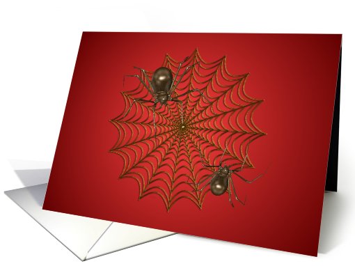 Halloween-Spiders-Web card (500851)