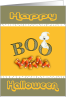 Halloween-BOO-Ghost-Candy`Corn card