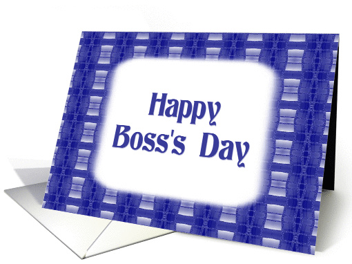 Happy Boss's Day-For Male-Blue card (505334)