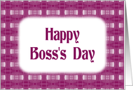 Happy Boss’s Day-Pink-For Female Boss card