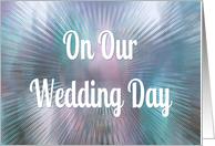 On Our Wedding Day-For Husband-Abstract Art card