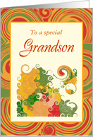 Thanksgiving-For Grandson-Autumn Colors card