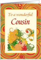 Thanksgiving-For Cousin-Autumn Colors card