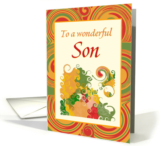 Thanksgiving-For Son-Autumn Colors card (523093)