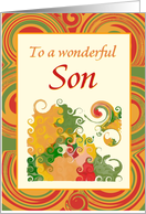 Thanksgiving-For Son-Autumn Colors card