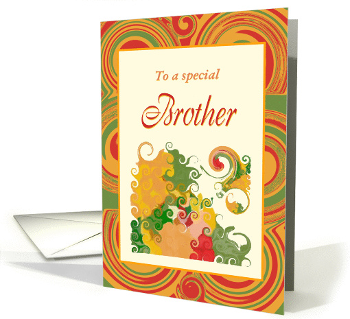 Thanksgiving-For Brother-Autumn Colors card (523100)