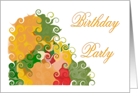 Surprise Birthday Party-Autumn Colors card