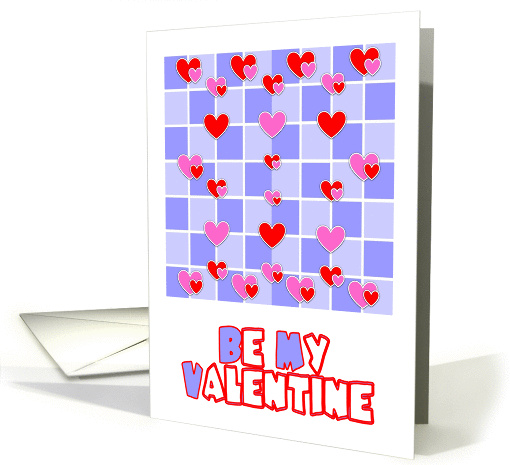 Valentine-Pink and Red Hearts/Be My Valentine card (536663)