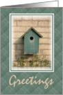 Greetings-Bird House card