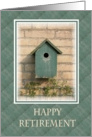 Happy Retirement-Bird House card
