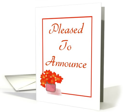 Please To Annouce-Graphic Design-Flower card (560527)