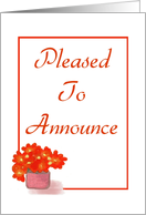 Please To Annouce-Graphic Design-Flower card