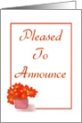 Please To Annouce-Graphic Design-Flower card
