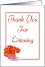 Thank You-For Listening-Graphic Design-Flower card