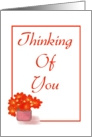 Thinking Of You-Graphic Design-Flower card