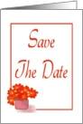 Save The Date-Graphic Design-Flower card